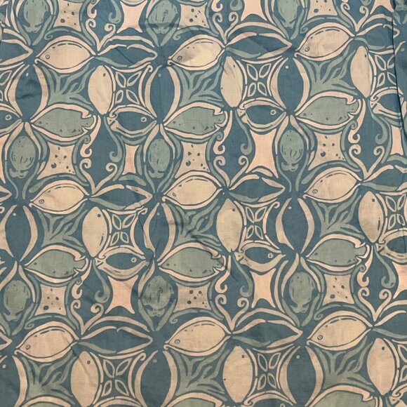 Lilly Pulitzer Captiva Tunic Top SZ Small Blue What A Racquet Button Up Blouse - Picture 11 of 11